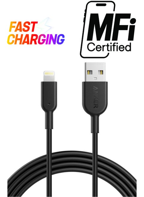 Powerline II with lightning Connector 6ft Black