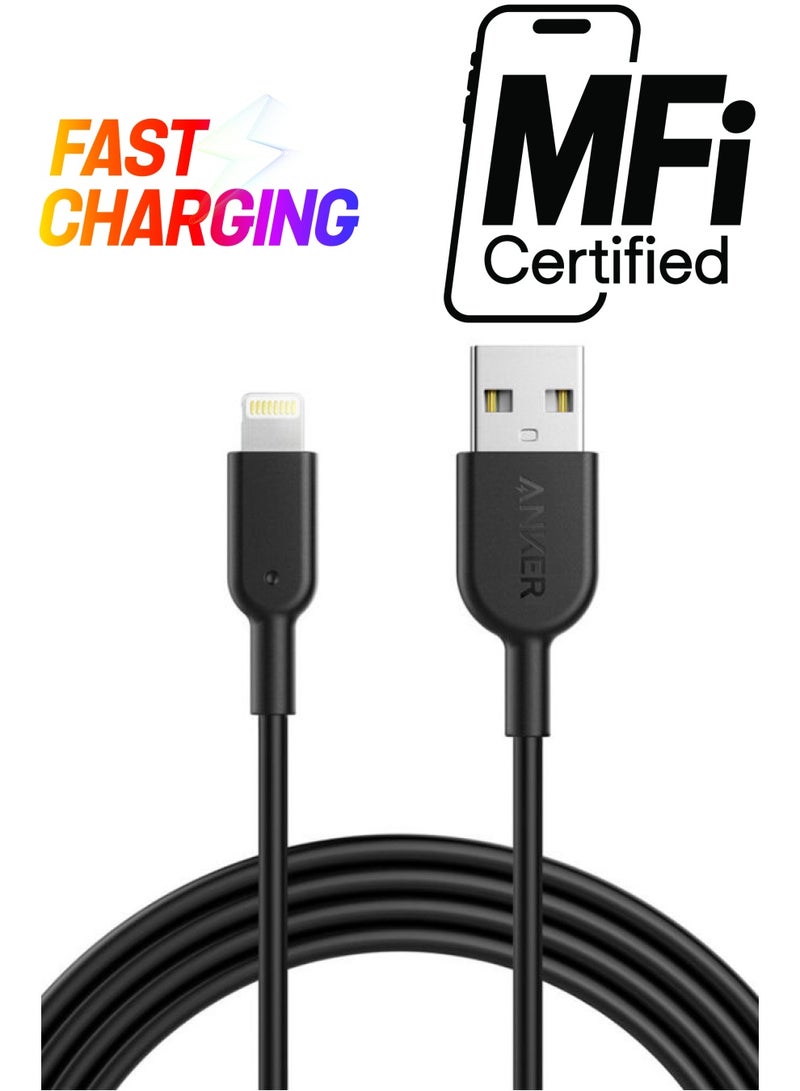 Powerline II with lightning Connector 6ft Black