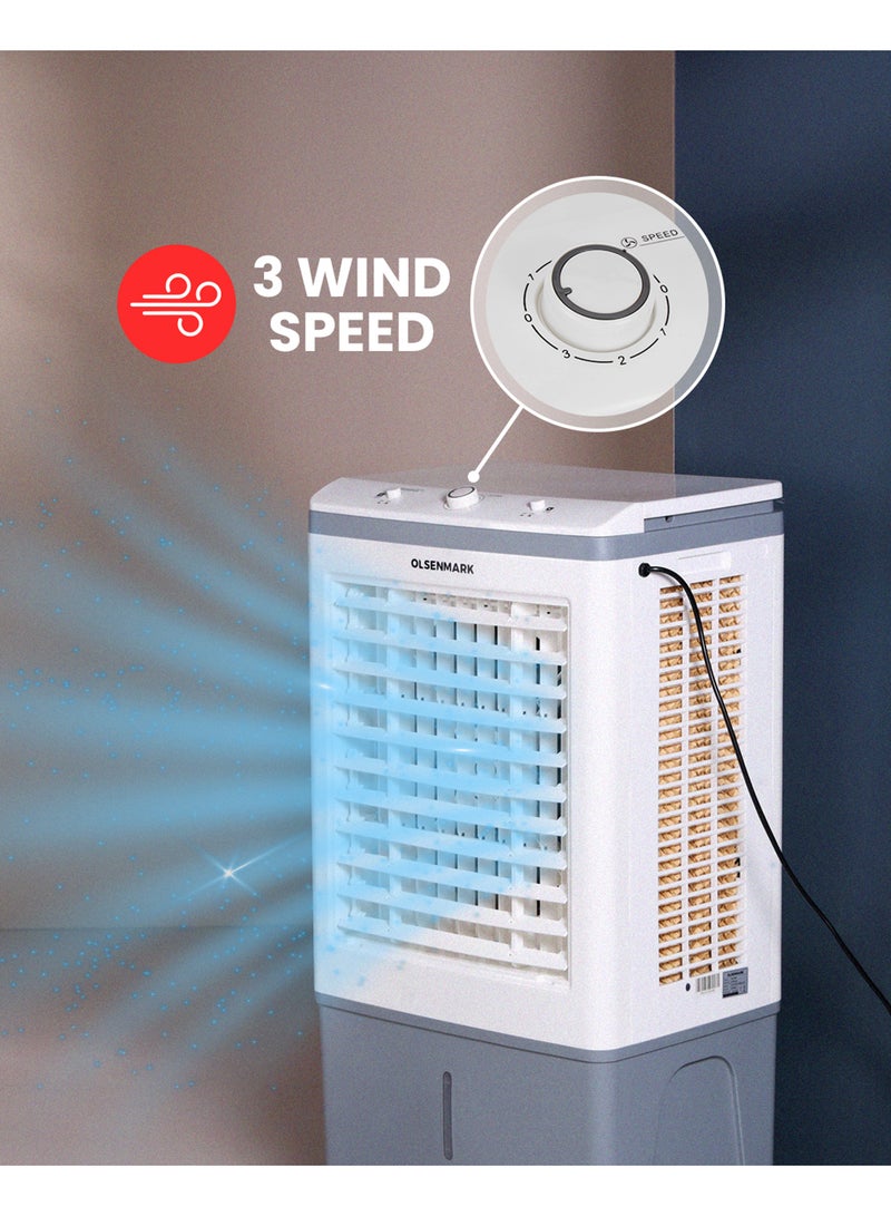 أولسنمارك محمول وخفيف الوزن و3 سرعات رياح، أوضاع محمولة مع مبرد هواء بعجلات OMAC1815 - Image 4