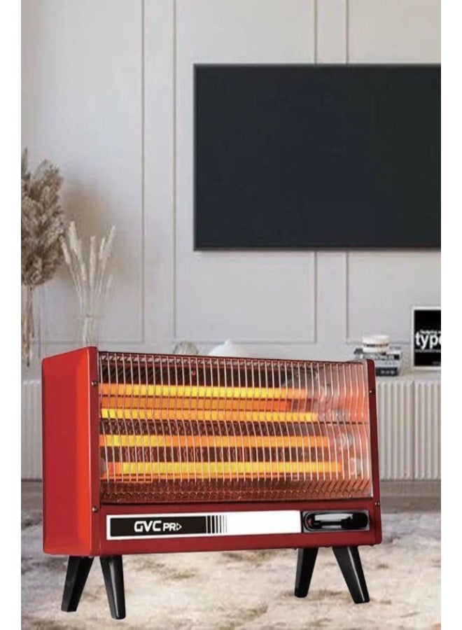 gvc pro Electric Heater, Traditional Design, 2400 W GVHT-2000S Red - Image 4