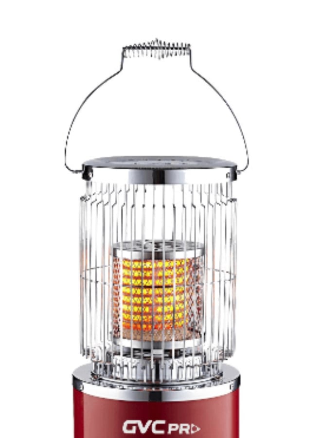 gvc pro Electric Heater, 2 Heating Power Options, 1800 W GVCHT-2000 Red  - Image 2