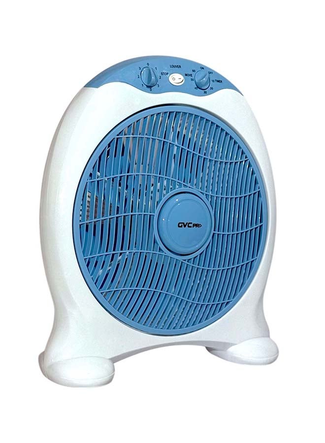 gvc pro Portable Box Fan, 12 Inches, GVCB-4400F White/Blue - Image 3
