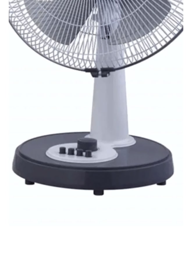 gvc pro - Glassy Table Fan, with 5 blades and 3 Speeds, 14 Inches, 60W GVCT-5400 Grey - Image 1