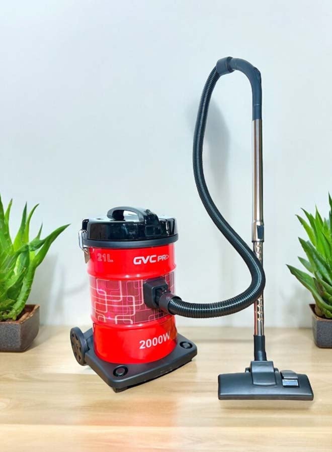 gvc pro - Canister Vacuum Cleaner 21L 2000W 21 L 2000 W GVC-2000 Red - Image 1