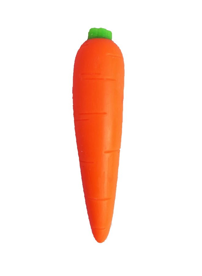 Stretchy Carrot Stress Relief Toy - Orange/Green 16x4x3cm - Image 1