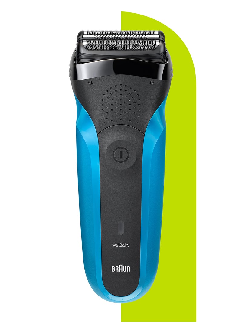 براون ماكينة حلاقة كهربائية 310BT شيف آند ستايل من المجموعة 3 قابلة للشحن للاستخدام الرطب والجاف أسود/أزرق - Image 3