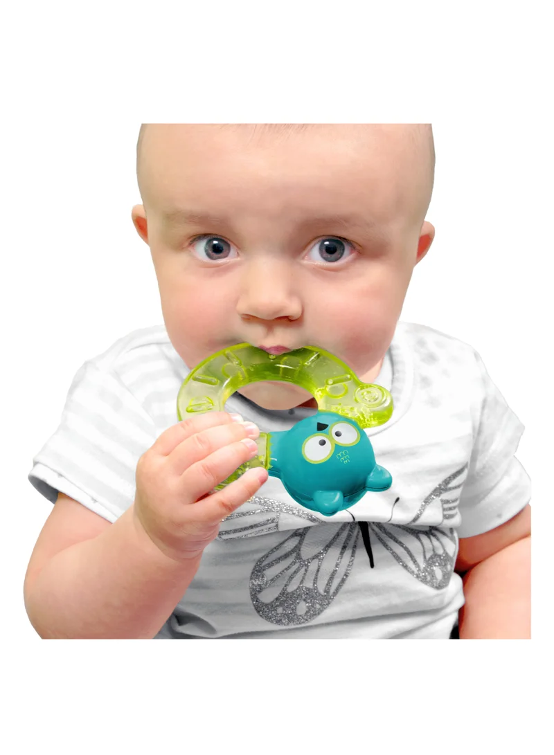 bbluv Gümi Freezable Teething Toy – BPA-Free, Soothing Relief for Babies, Soft & Textured for Gum Massage, Easy-to-Hold, Safe & Durable – Raccoon Design