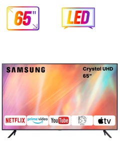 Samsung 65-Inch Crystal UHD 4K Flat Smart TV UA65AU7000U/UA65AU7000UXZN/UA65AU7000UXUM Titan Grey  - Image 1