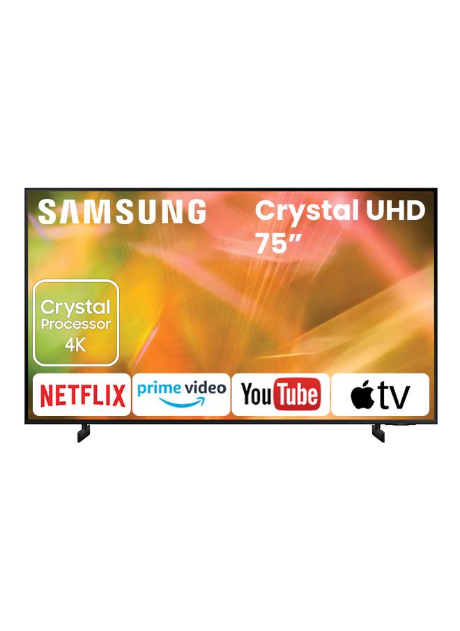 Samsung 75 Inches AU8000 Crystal UHD 4K Flat Smart TV (2021) 75AU8000 Black - Image 1