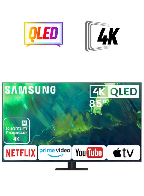 85-Inch Class QLED Q70A Series - 4K UHD Quantum HDR Smart TV with Alexa Built-in (2021 Model) 85Q70AA Silver