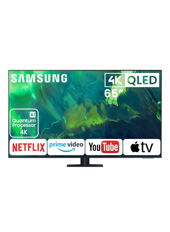 سامسونج تلفزيون ذكي QLED بدقة 4K مقاس 65 بوصة، طراز Q70A لسنة (2021) 65Q70AA رمادي تيتان - Image 1