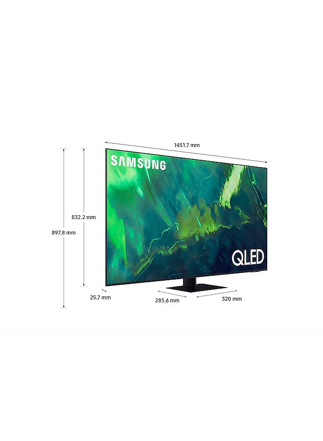 سامسونج تلفزيون ذكي QLED بدقة 4K مقاس 65 بوصة، طراز Q70A لسنة (2021) 65Q70AA رمادي تيتان - Image 3