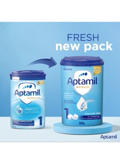 Aptamil Advance 1 Infant Milk Formula Palm Oil Free 0-6 Months 800grams  - Image 3