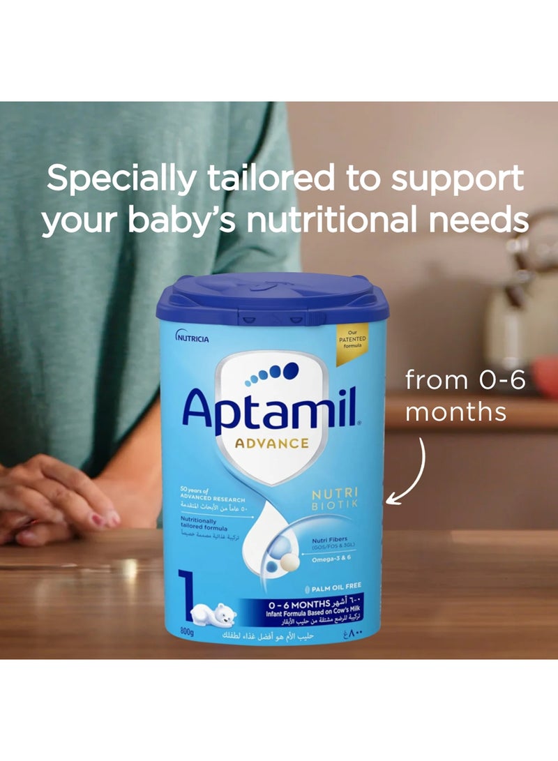 Aptamil Advance 1 Infant Formula Milk From 0-6 Months, Easy To Use Pack 800grams - Image 4