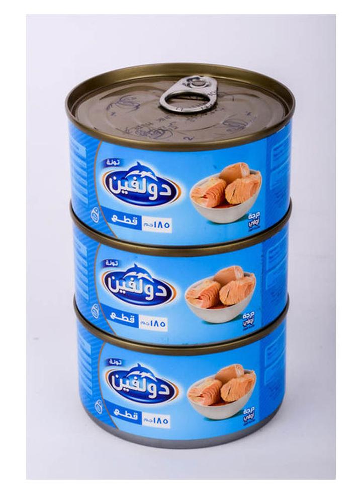 Dolphin Chunks Tuna easy open 185grams Pack of 3