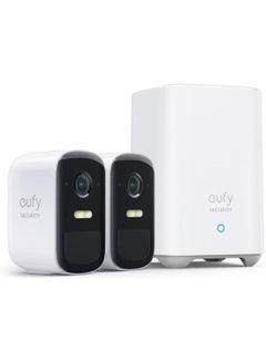 eufy Security, eufyCam 2C Pro 2-Cam Kit, Wireless Home Security System with 2K Resolution, 180-Day Battery Life, HomeKit Compatibility, IP67, Night Vision, and No Monthly Fee  - Image 1