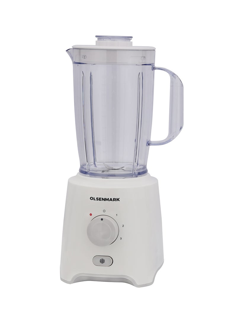 Olsenmark - 3 in 1 Blender, Multifunctional Blender-Stainless Steel Blades, Adjustable Speed Control with Pulse 1.6 L 550 W OMSB2402J Beige/Clear - Image 1