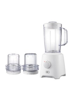 Olsenmark 3 in 1 Blender, Multifunctional Blender-Stainless Steel Blades, Adjustable Speed Control with Pulse 1.6 L 550 W OMSB2402J Beige/Clear  - Image 2