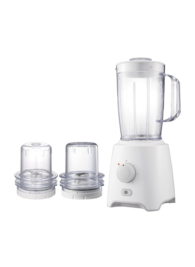Olsenmark - 3 in 1 Blender, Multifunctional Blender-Stainless Steel Blades, Adjustable Speed Control with Pulse 1.6 L 550 W OMSB2402J Beige/Clear - Image 1