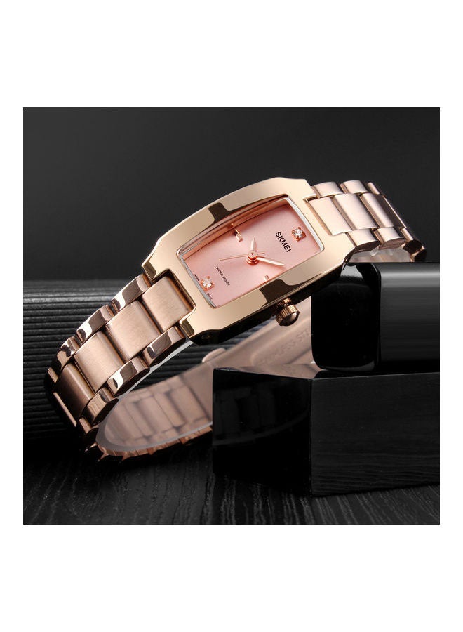SKMEI Women's Quartz Watch - 33 mm - Rose Gold - Image 2
