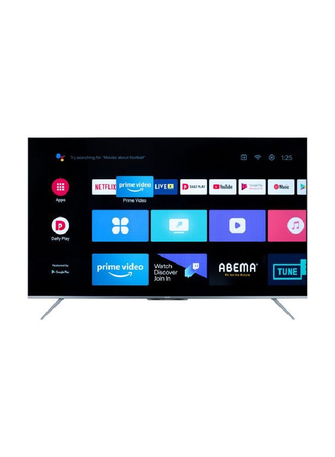 شارب تلفزيون شارب سمارت 65 بوصة 4K فريم ليس مع ريسيفر داخلي، نظام Android 10، Dolby Atmos & Dolby Vision، تطبيقات مدمجة (Netflix، YouTube، Shahid VIP، Prime Video)، 32 جيجا ذاكرة داخلية 4T-C65DL6EX أسود - Image 3