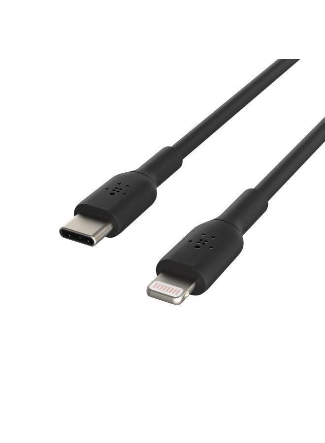 بيلكين كابل USB-C إلى لايتنينج (كابل شحن سريع لأجهزة آيفون 14 و13 و12 أو الإصدارات الأقدم) كابل بوست شارج معتمد من MFi بطول 1 متر أسود - Image 5