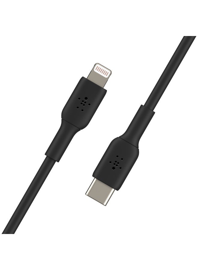 بيلكين كابل USB-C إلى لايتنينج (كابل شحن سريع لأجهزة آيفون 14 و13 و12 أو الإصدارات الأقدم) كابل بوست شارج معتمد من MFi بطول 1 متر أسود - Image 3