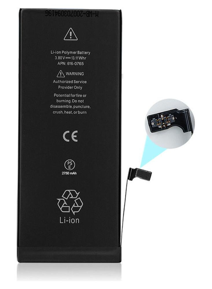 Captaintech 2750 mAh Replacement Battery For Apple iPhone 6s Plus Black - Image 1