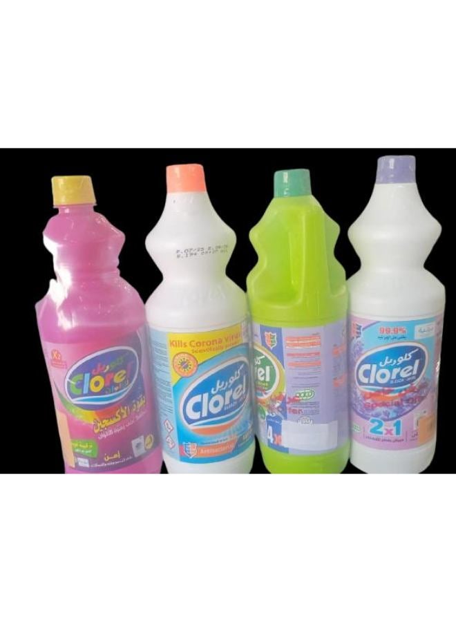 Clorel Floor Cleaners Set Clorel regular 1050 grams + Clorel (4*1) 1Kg +Clorel (2*1) 1Kg + Clorel color 1Kg 