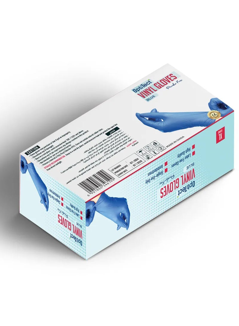 OptiTect 100-Piece Powder-Free Vinyl Gloves Extra Large  - Image 2
