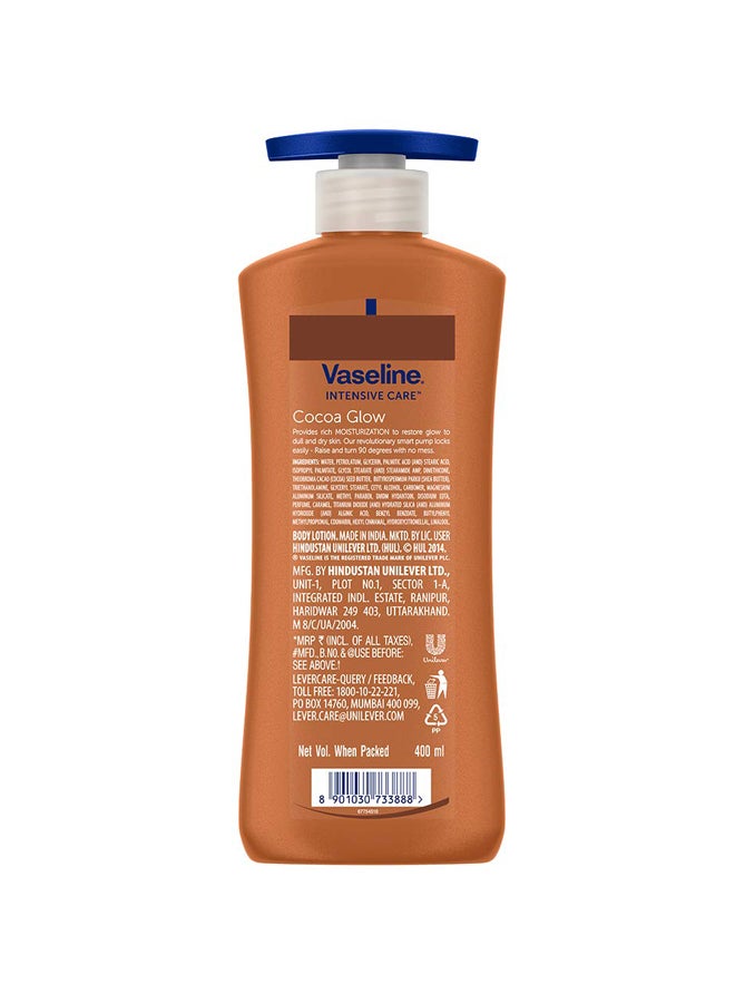 فازلين لوشن فازلين للعناية المركزة بالكاكاو مصنوع من زبدة الكاكاو النقية بنسبة 100% للحصول على توهج طبيعي - Image 2