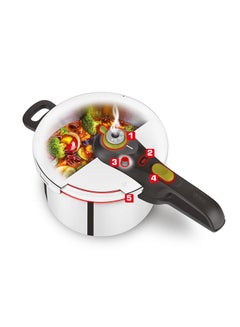 Tefal TEFAL Pressure Cooker | Secure 5 Neo 6 L Presure Cooker | 5-security systems | 2 cooking levels | Stainless Steel | 2 Years Warranty | P2530752 6Liters  - Image 3