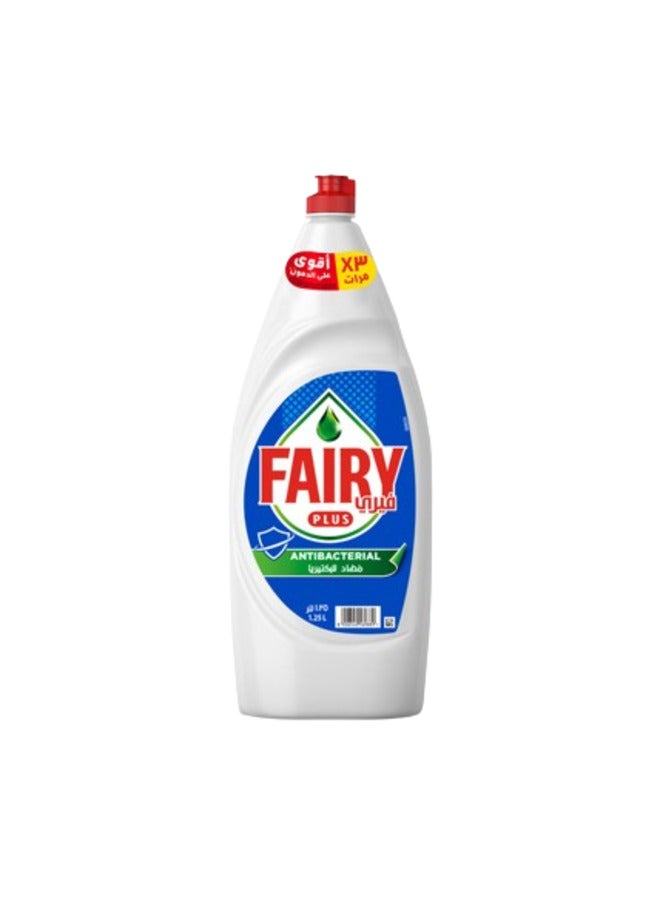 Fairy - Plus Antibacterial Dishwashing Liquid Soap With Alternative Power To Bleach 1.25Liters - Image 1