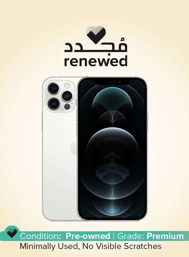 Apple Renewed - iPhone 12 Pro Max 256GB Silver 5G With Facetime - International Version - Image 1