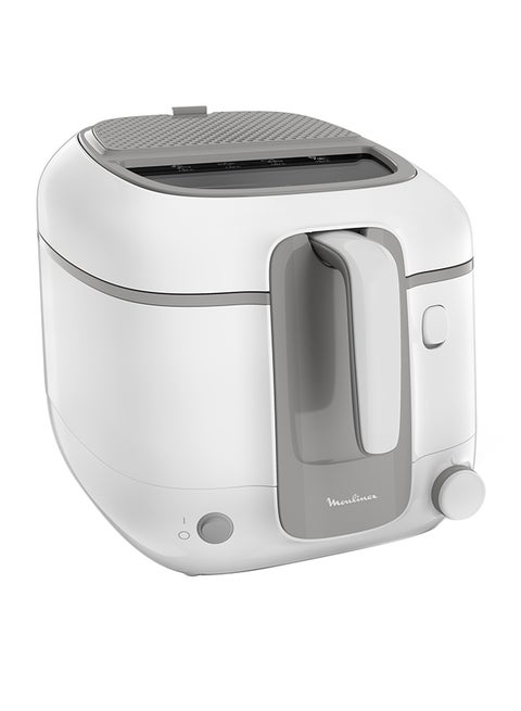 Deep Fryer | Super Uno Deep Fryer | Easy-Cleaning Removable Dishwasher-Safe Parts | Non-Stick Bowl | Odor Filtration |Mess-Free Splatter Protection |2 Years Warranty 2.2 L 1800 W AM310028 White