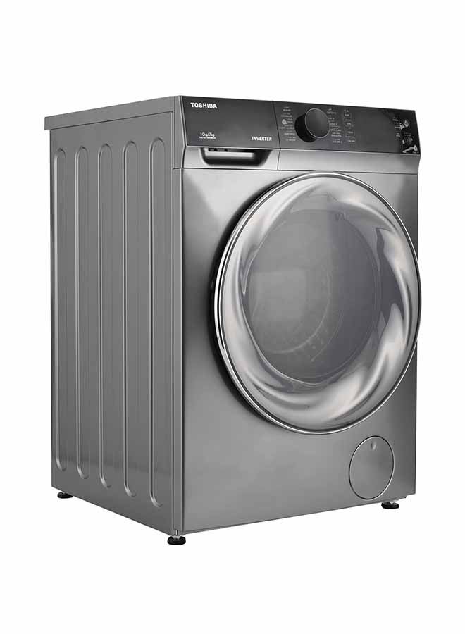 Toshiba - Front Load Washing Machine - 7 kg - 2000 W TWD-BJ110M4BB(SK) Silver - Image 1