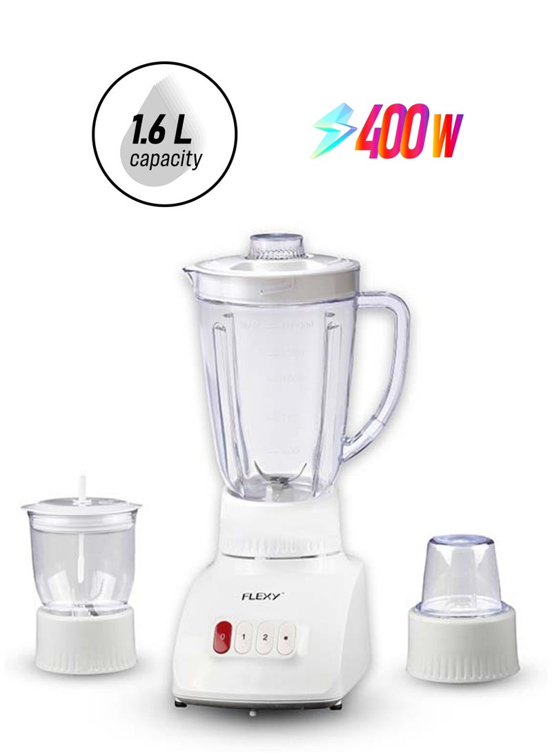 Flexy 3 -In- 1 Countertop Blender 1600 ml 400 W FLJ185JI White - Image 1