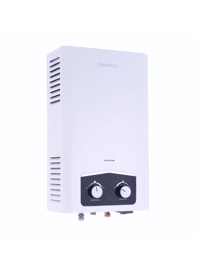 تورنيدو سخان مياه رقمي بالغاز الطبيعي سعة 10 لتر GH-MP10N-A أبيض  - Image 1