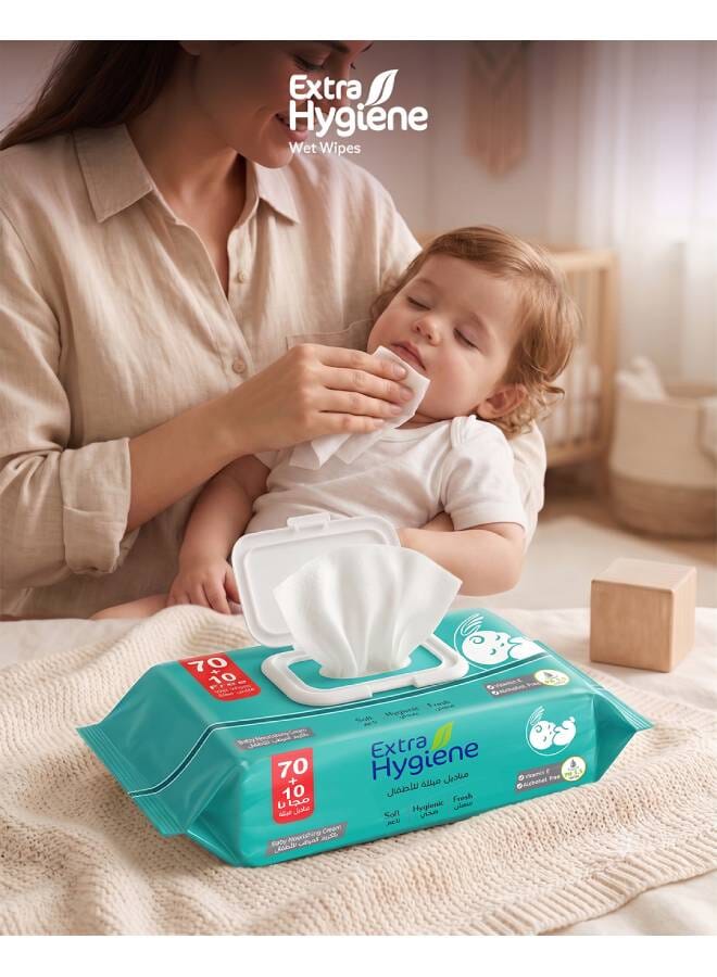 Hygiene 80-Piece Extra Baby Wet Wipes - Image 4