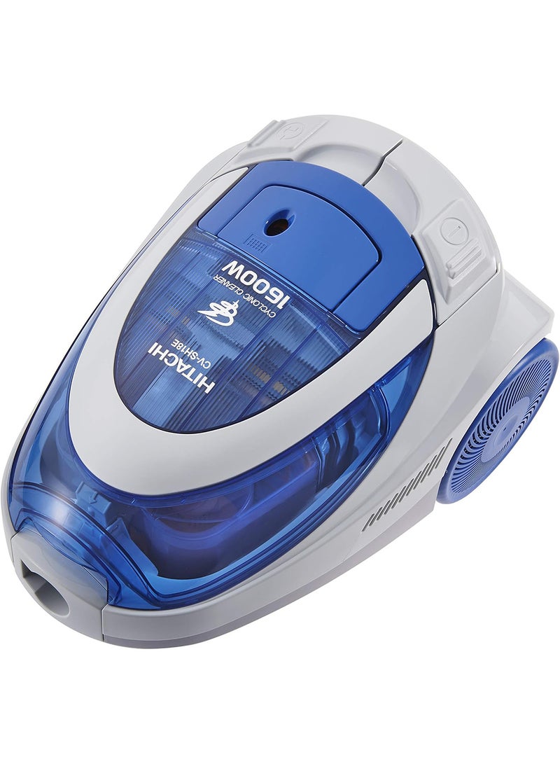 HITACHI Bagless 1600 Watts Powerful Vacuum Cleaner, 350 Watts Suction Power, Metal Extension Wand, Nano Titanium Filter, Anti Bacteria-Pet Care, Multi Surface, 5M Cord Length 1600 W CVSH18E Blue  - Image 2