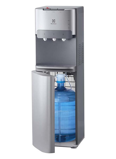 Bottom Loading Water Dispenser, Hot Cold And Ambient Temperature, European Quality Floor Standing Water Cooler With LED Indicator, Child Safety Lock, Best For Home/Office EQAXF1BXSG Silver