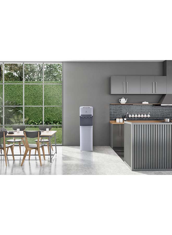 Electrolux - Bottom Loading Water Dispenser, Hot Cold And Ambient Temperature, European Quality Floor Standing Water Cooler With LED Indicator, Child Safety Lock, Best For Home/Office EQAXF1BXWG White - Image 1
