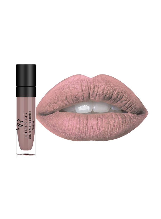 Golden Rose Longstay Liquid Matte Lipstick Light Brown - Image 2