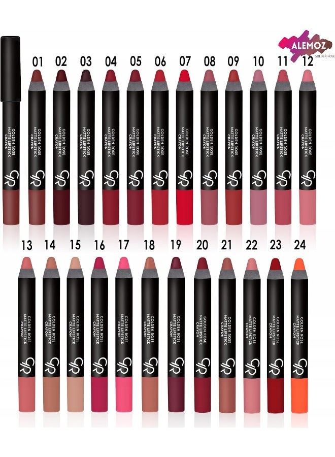 Golden Rose Matte Lipstick Crayon 18 - Image 2