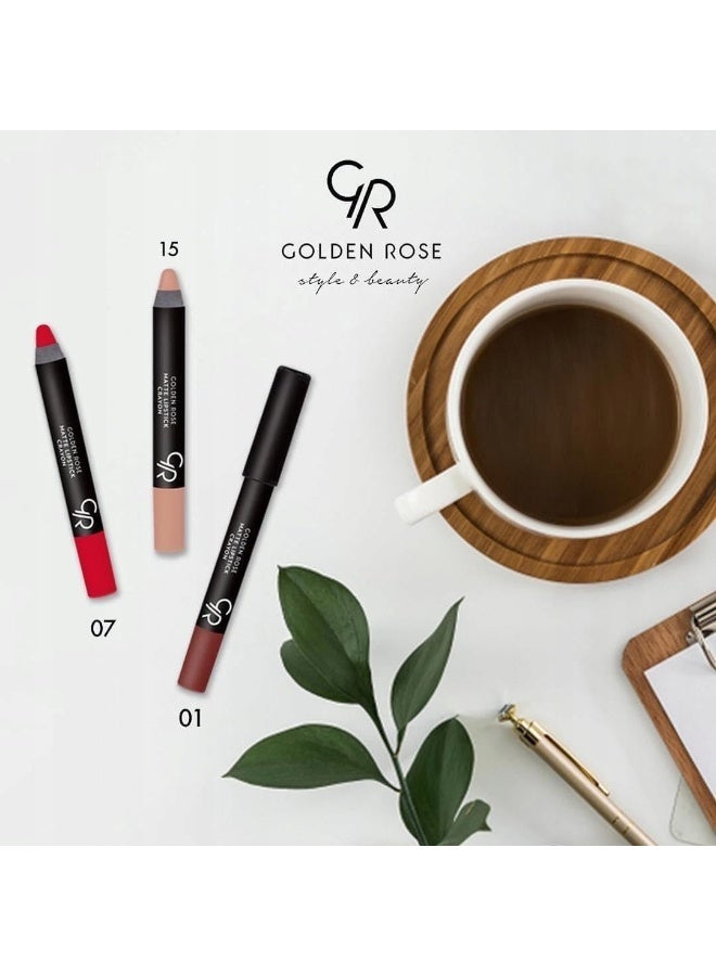 Golden Rose - Matte Lipstick Crayon 20 - Image 1