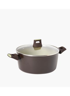 Wilson 2-Piece Feast Avocado Casserole With Lid Soft Grip Handle Avocado 28cm  - Image 1