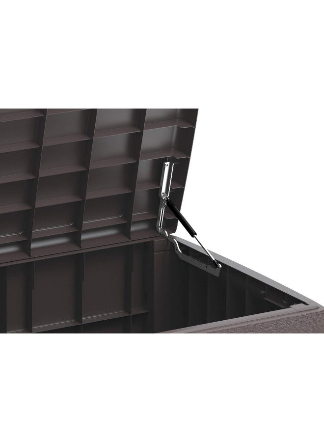 Cosmoplast Cedargrain  Deck Storage Box 116.5x45x56 cm Brown 416.0Liters  - Image 3