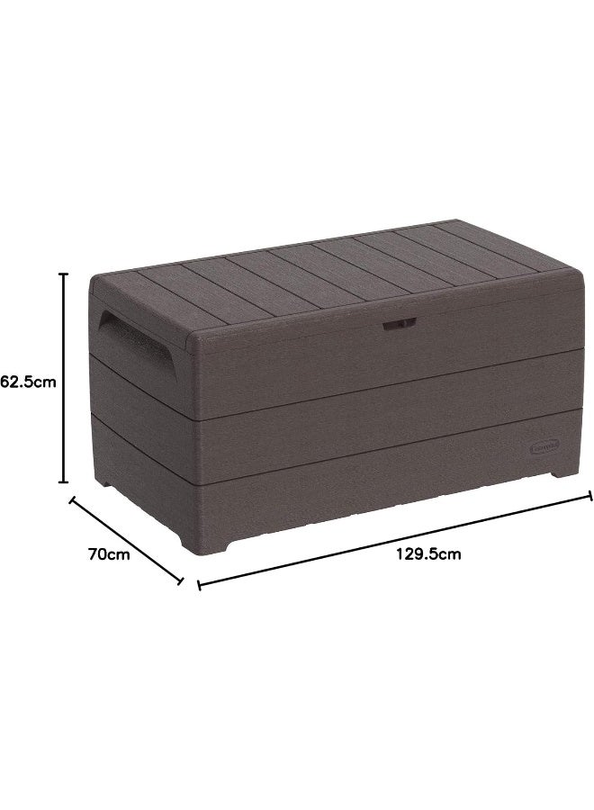 Cosmoplast Cedargrain  Deck Storage Box 116.5x45x56 cm Brown 416.0Liters  - Image 5