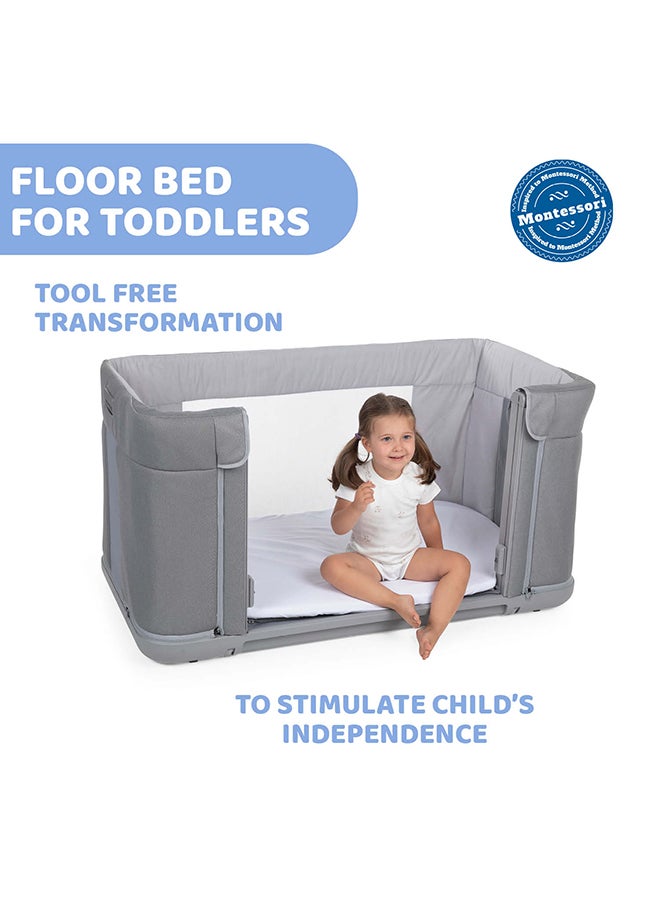 Chicco - Next2Me Forever Crib 0M-4Y, Cool Grey - Image 1