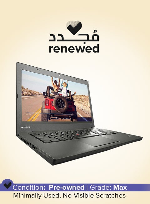 Renewed - Thinkpad T440 Laptop With 14-Inch Display,Intel Core i5 Processor/4th GEN/8GB RAM/256GB SSD/Windows 10 black